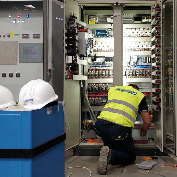 Quadro elettrico industriale realizzato da Eurosystem