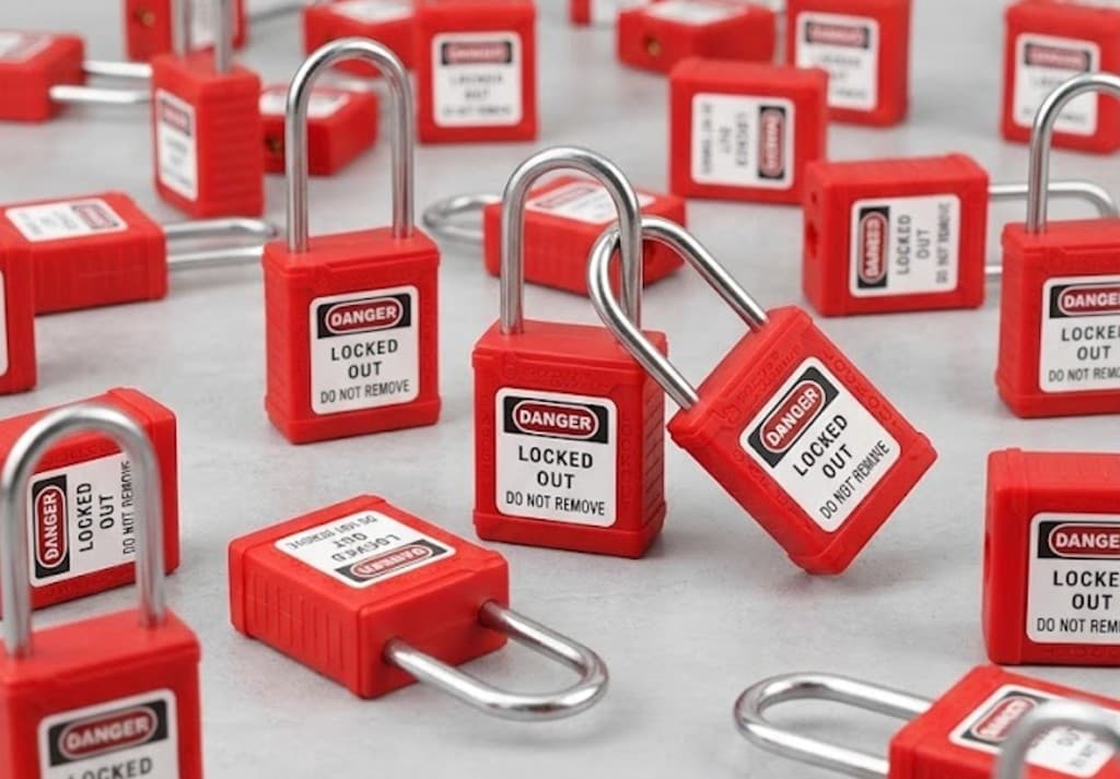 Lucchetti Lockout/Tagout per procedure di isolamento delle energie